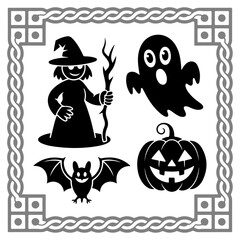 Halloween silhouette vector