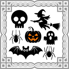 Halloween silhouette vector