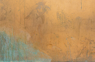 Weathered metal surface showing signs of age and corrosion