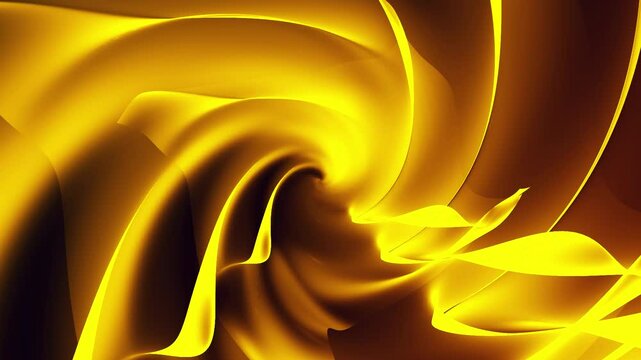 abstract background with golden wave, twirly background, swirl and spiral animated background