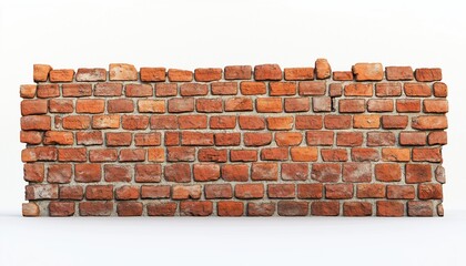 Vintage Red Brick Wall: A Panoramic Background Or Wallpaper With Ample Copy Space, Perfect For A Rustic And Nostalgic Touch.