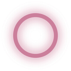 A soft pink circle with a glowing white center and subtle radial gradient. The design is simple and serene, conveying calmness and focus.