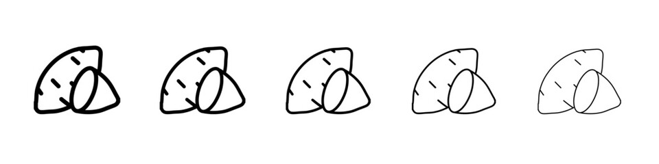 sweet potato icon simple vector outline logo