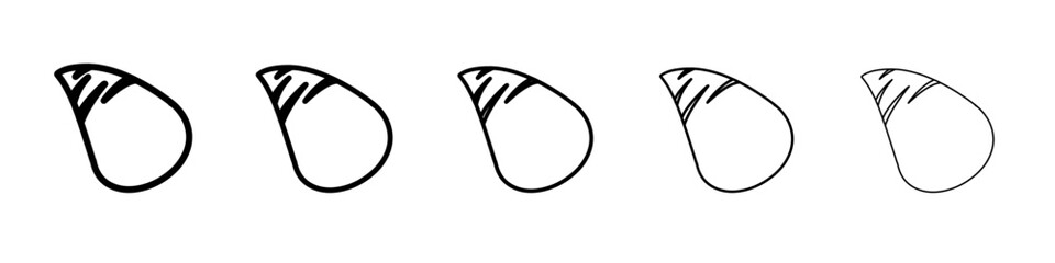 sweet potato icon simple vector outline logo