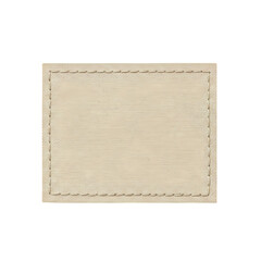 Cream Canvas Label Seamless Texture for Design Projects on transparent background