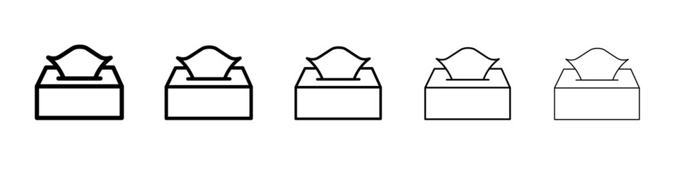 tissue box icon simple vector outline logo