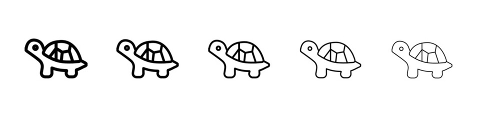 turtle icon simple vector outline logo