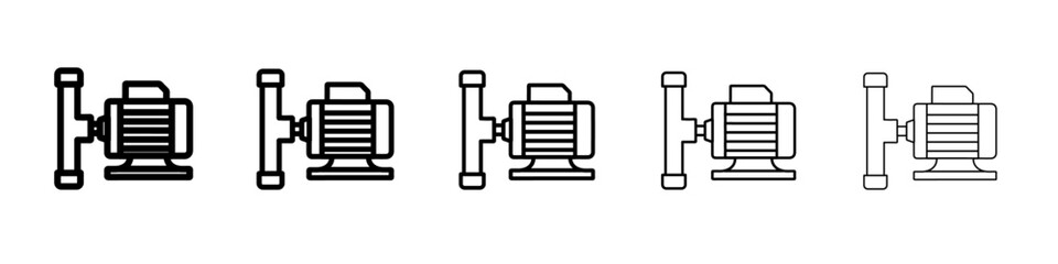 water pump icon simple vector outline logo