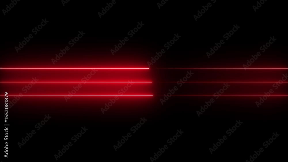 Poster abstract glowing animated wave neon lines on isolated black background. 4k animation.