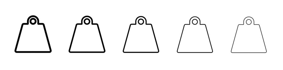 weight icon simple vector outline logo