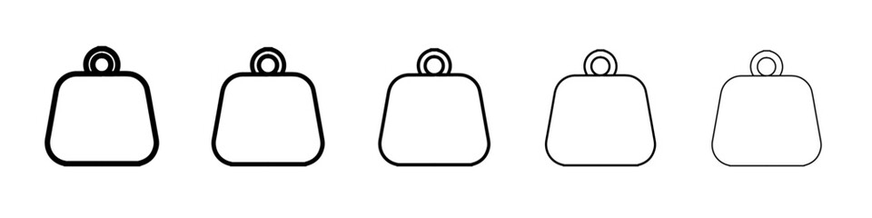 weight icon simple vector outline logo