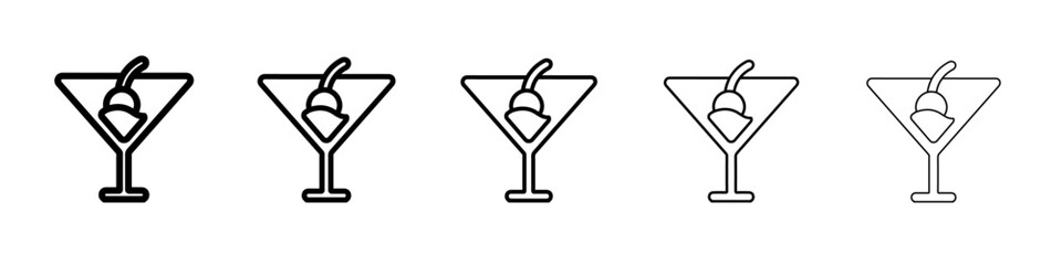 wine icon simple vector outline logo