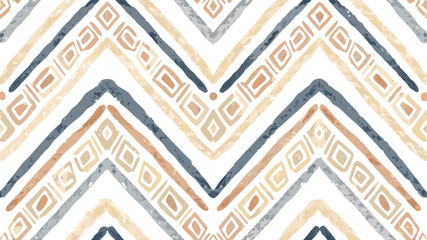 An Abstract Geometric Tribal Pattern Of - Seamless Animal Print Vector