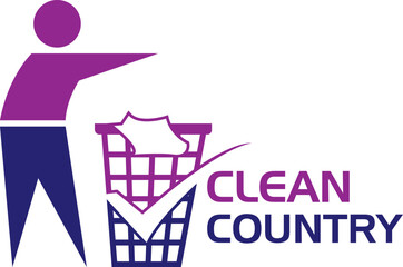 Clean country  logo 