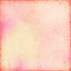 Soft pastel background with pink and yellow watercolor texture, subtle grunge effect, and decorative faded floral border. Ideal for invitations, scrapbooking, digital art, and feminine designs.