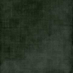 Abstract old dark green fabric paper, linen textile pattern, grunge wall texture background, vintage style wallpaper illustration vector design.