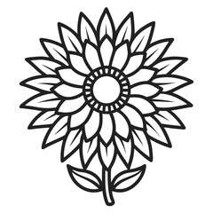 vector illustration of a flower