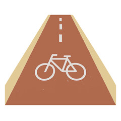 bike path vector illustration icon on white background
Vector icon on the topic of road traffic