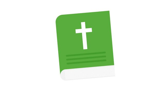Holy bible religious book faith cross scripture worship spiritual icons video