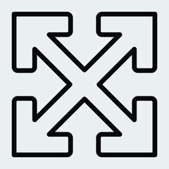 Maximize or expand icon. Full screen sign