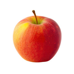 Fresh red apples, ripe and juicy, isolated on transparent for a healthy, organic snack