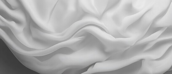 Obraz premium White fabric drapes