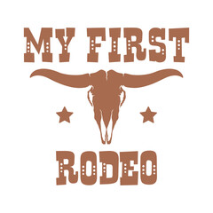 My First Rodeo Western Baby Design
