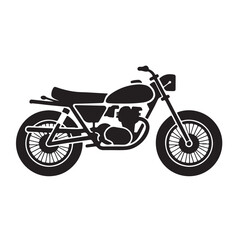 Obraz premium Isolated motorcycle vector illustration on a white background, perfect for designs featuring choppers, sport bikes, and other fast vehicles