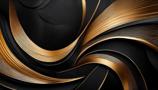 black and gold abstract background with graphic pattern perfect for business wallpaper theme website high quality 1920 x 1080 size vector art not ai generated