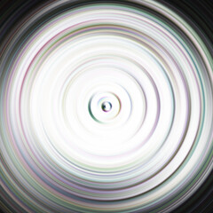 Colorful radial motion effect. Abstract rounded background. Color curves and sphere.