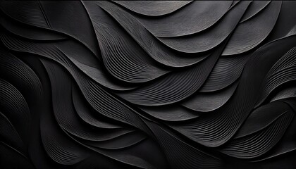 Fototapeta premium black cardboard with complex patterns and textures