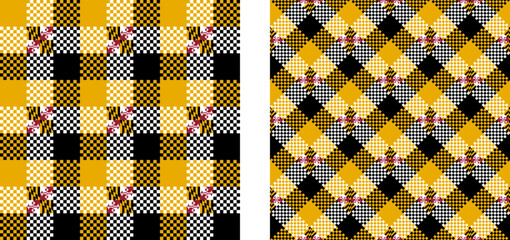 maryland pattern set. plaid background for decoration and etc. vector illustration