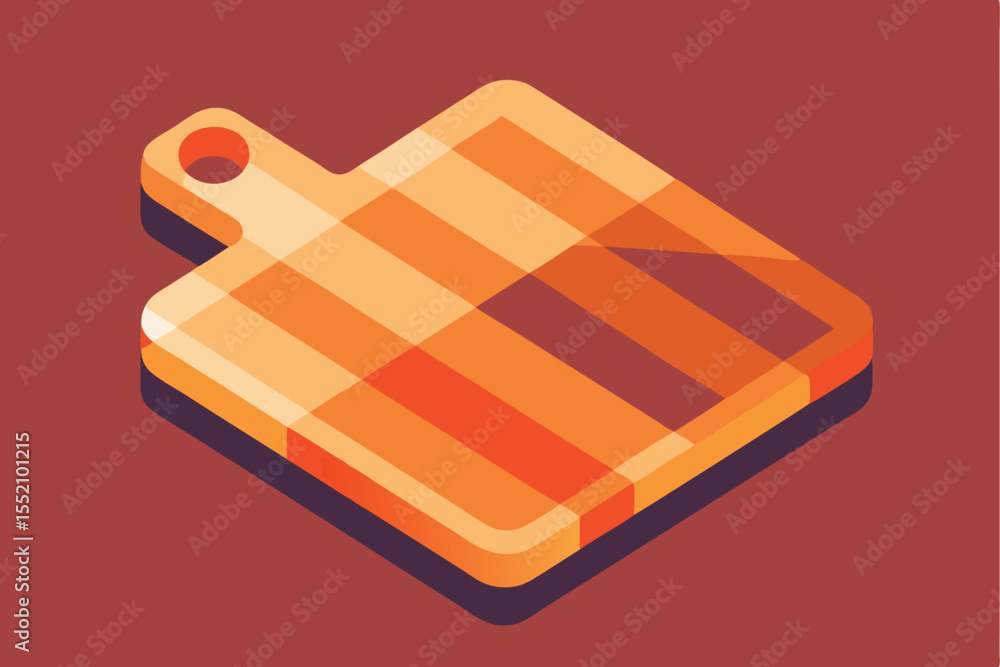 Poster minimalist cutting board featuring clean geometric rectangular design with elegant color gradients s