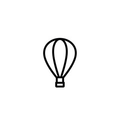 Fototapeta premium Simple line drawing of a hot air balloon in minimalist style 