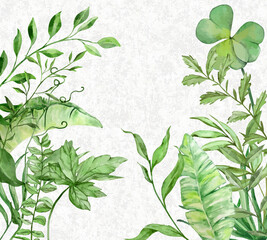 green leaves background