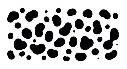 Obraz premium Abstract black and white spot pattern for modern design vector illustration