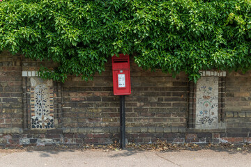 A post box in Sudbury, Suffolk