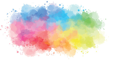 Obraz premium Vibrant watercolor splash background for creative design and art projects vector illustration