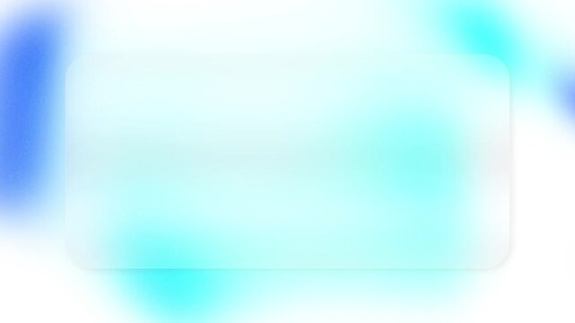 Glass effect and abstract blue background with copy space