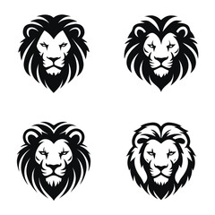 Lion Head Emblem Logo and iconLion Head Emblem Logo and icon