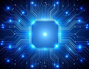 Obraz premium Minimal Tech Circuit