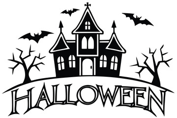 A cartoon vector illustration of an old medieval fantasy castle or house, perfect for a fairytale town or village