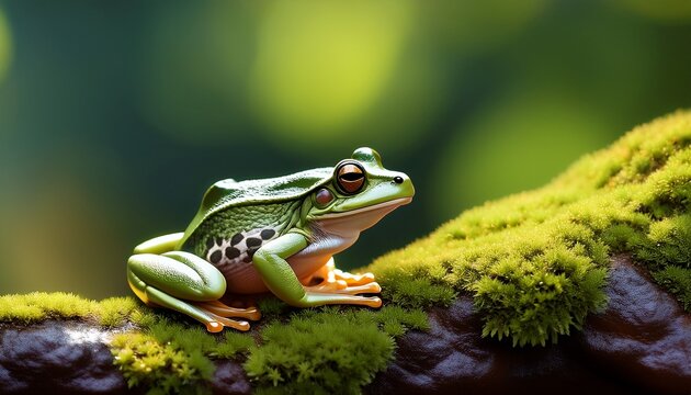 frog in nature pepe ai generated