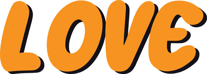 Charming hand drawn love quotes with romantic illustrations isolated on transparent background