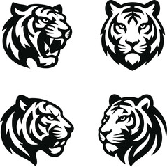 Tiger Head Logo and illustrationTiger Head Logo and illustration