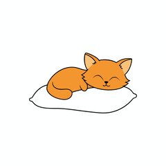 cute cat vector art 