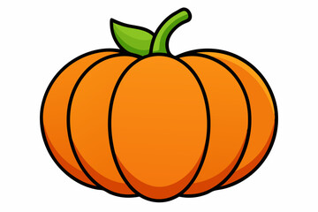 pumpkin vector illustration, halloween pumpkin isolated