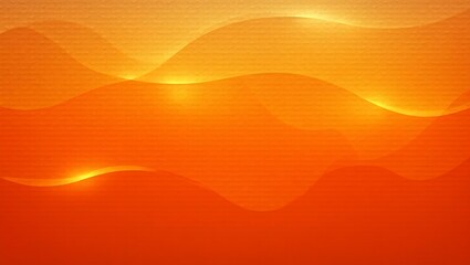 Abstract shiny orange wavy background. Generative Ai.