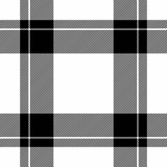 Stylish black and white plaid pattern.  Perfect for textile design, fashion, website backgrounds, or any project needing a classic, sophisticated texture.