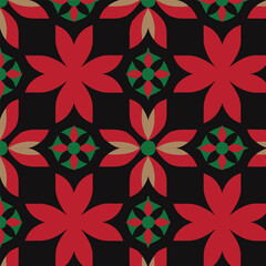 Seamless floral pattern with vintage pink flowers, ideal for textile, wallpaper, or summer fabric design